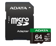 Karta pamięci ADATA 64GB microSDXC Speed plus UHS-I U3